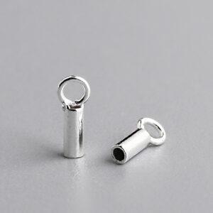 tube bead bucklet, tube connector, s925 sterling silver, silver bead, silver findings, oxidized silver bead