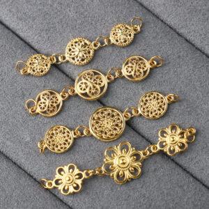 hollow flower chain, Extender Chain, Bracelet Extender, Necklace Extender, s925 sterling silver, silver Extender, golden Chain, gild Extender