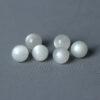 white moonstone bead, moonstone bead, round bead, through hole bead