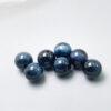 tiger's eye bead, tigerite bead, blue bead, black bead, round bead, through hole bead