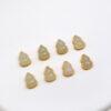 gourd bead, bezel bead, nephrite bead, sterling silver bead, gild bead, golden bead, 2pcs / 5 pcs