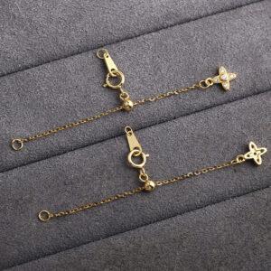 Four-leaf clover chain, Extender Chain, Bracelet Extender, Necklace Extender, s925 sterling silver, silver Extender, golden Chain, gild Extender