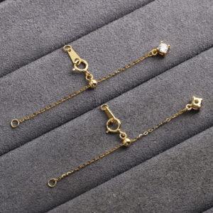 Extender Chain, Bracelet Extender, Necklace Extender, s925 sterling silver, silver Extender, golden Chain, gild Extender