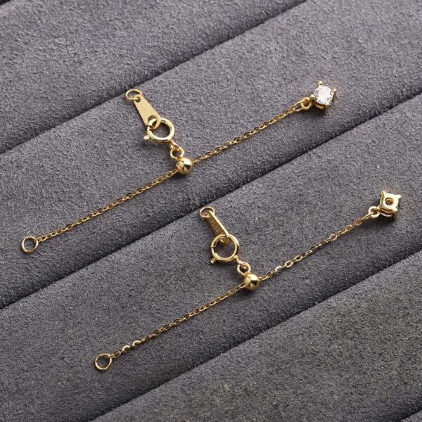 Extender Chain, Bracelet Extender, Necklace Extender, s925 sterling silver, silver Extender, golden Chain, gild Extender