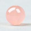 rose quartz bead, natural bead, genuine bead, pink bead, round bead, through hole bead