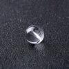 clear quartz bead, round bead, through hole bead, natural bead, genuine bead