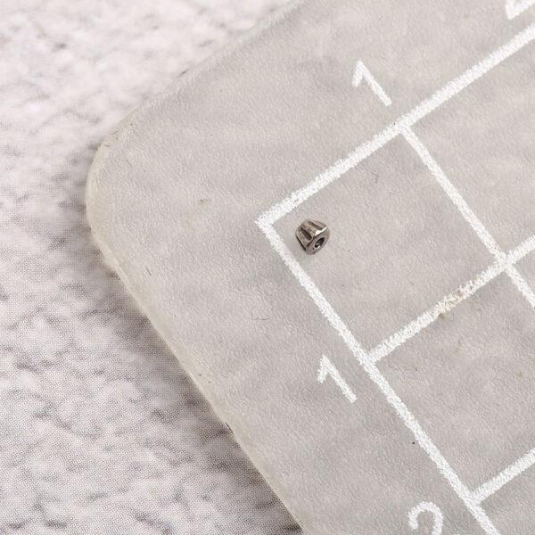 tower bead, small bead, spacer bead, s925 sterling silver, silver bead, oxidized silver bead - Image 2