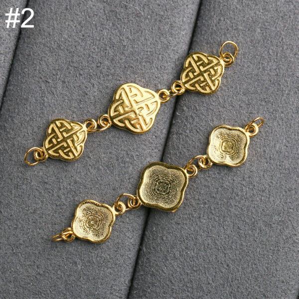 hollow flower chain, Extender Chain, Bracelet Extender, Necklace Extender, s925 sterling silver, silver Extender, golden Chain, gild Extender - Image 7