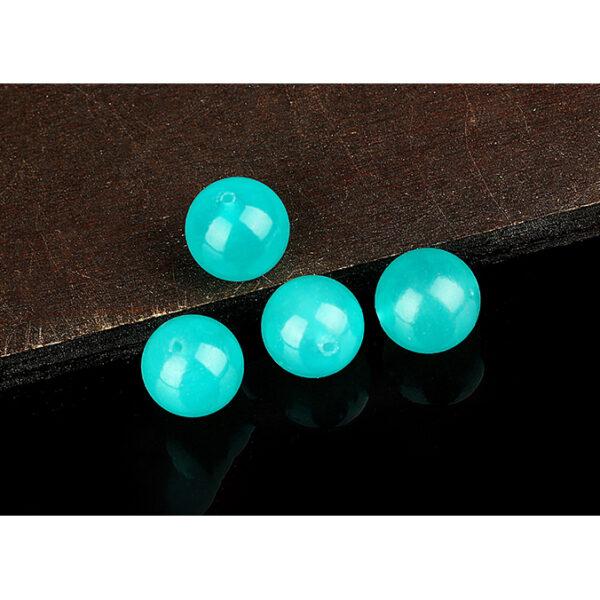 amazonite bead, green bead, round bead, through hole bead - Image 4
