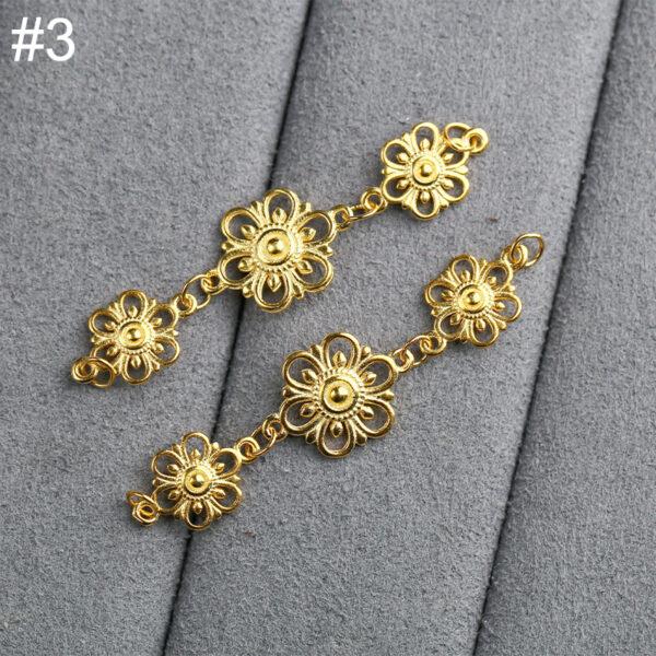 hollow flower chain, Extender Chain, Bracelet Extender, Necklace Extender, s925 sterling silver, silver Extender, golden Chain, gild Extender - Image 8
