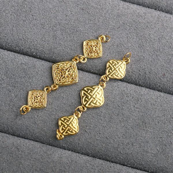hollow flower chain, Extender Chain, Bracelet Extender, Necklace Extender, s925 sterling silver, silver Extender, golden Chain, gild Extender - Image 3