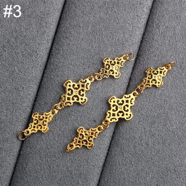 hollow flower chain, Extender Chain, Bracelet Extender, Necklace Extender, s925 sterling silver, silver Extender, golden Chain, gild Extender - Image 8