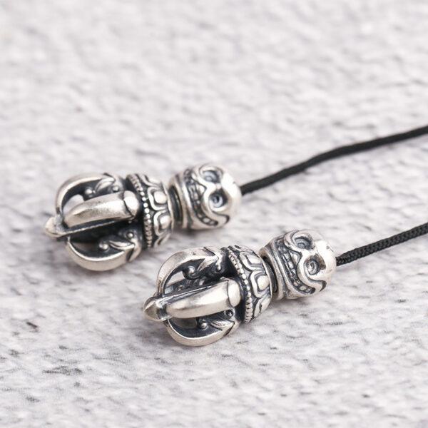 skull head charm, bracelet buckle, necklace buckle, s925 sterling silver, silver bead, silver charm, oxidized silver bead - Image 4