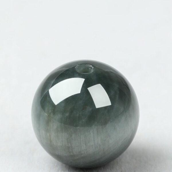 falcon eye bead, gray bead, round bead, through hole bead, natural bead, genuine bead - Image 4