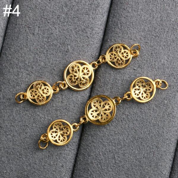 hollow flower chain, Extender Chain, Bracelet Extender, Necklace Extender, s925 sterling silver, silver Extender, golden Chain, gild Extender - Image 9