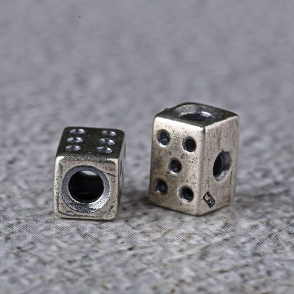 dice bead, cuboid bead, retro bead, spacer bead, s925 sterling silver, silver bead, oxidized silver bead - Image 4