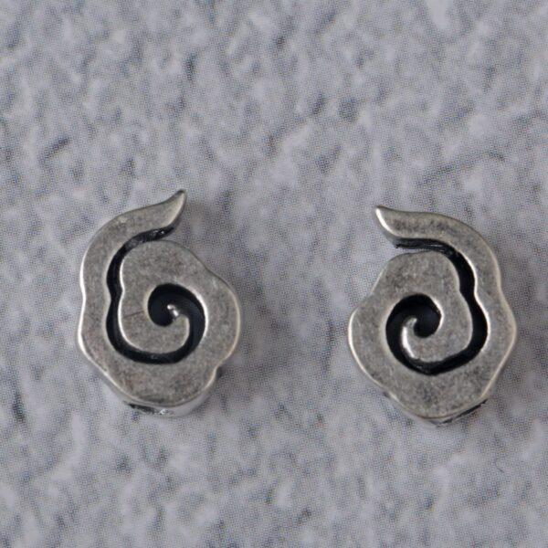 cloud bead, spacer bead, s925 sterling silver, silver bead, oxidized silver bead - Image 4