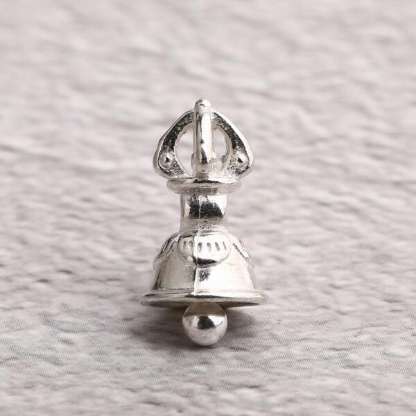 bell charm, s925 sterling silver, silver bead, silver charm, oxidized silver bead - Image 4