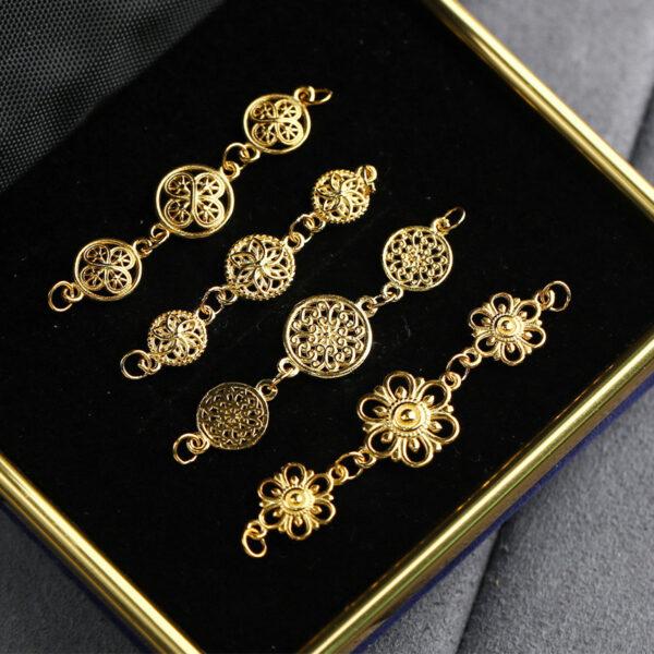 hollow flower chain, Extender Chain, Bracelet Extender, Necklace Extender, s925 sterling silver, silver Extender, golden Chain, gild Extender - Image 5