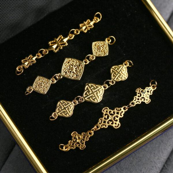 hollow flower chain, Extender Chain, Bracelet Extender, Necklace Extender, s925 sterling silver, silver Extender, golden Chain, gild Extender - Image 5