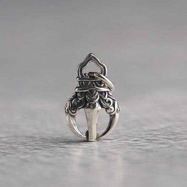 hollow flower charm, bracelet buckle, s925 sterling silver, silver bead, silver charm, oxidized silver bead - Image 6