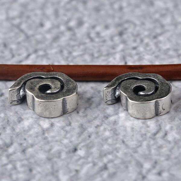 cloud bead, spacer bead, s925 sterling silver, silver bead, oxidized silver bead - Image 6