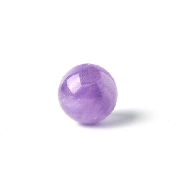 amethyst bead, lavender purple bead, round bead, through hole bead, natural bead, genuine bead - Image 6
