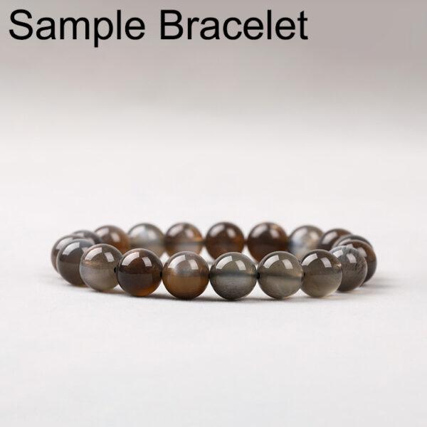 black gold sun stone bead, black bead, round bead, through hole bead, natural bead, genuine bead - Image 6