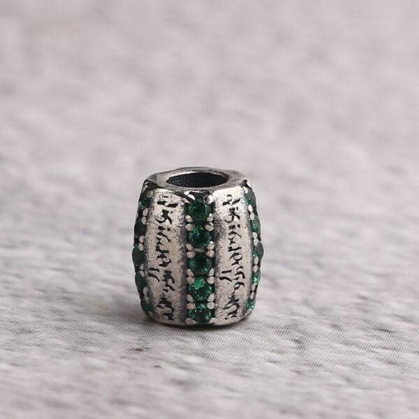oval bead, retro bead, spacer bead, s925 sterling silver, silver bead, oxidized silver bead - Image 10