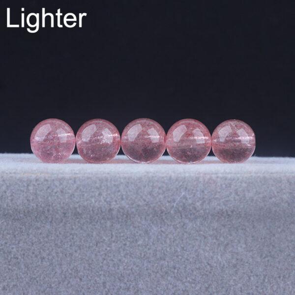 Strawberry Quartz bead, red bead, round bead, through hole bead - Image 3