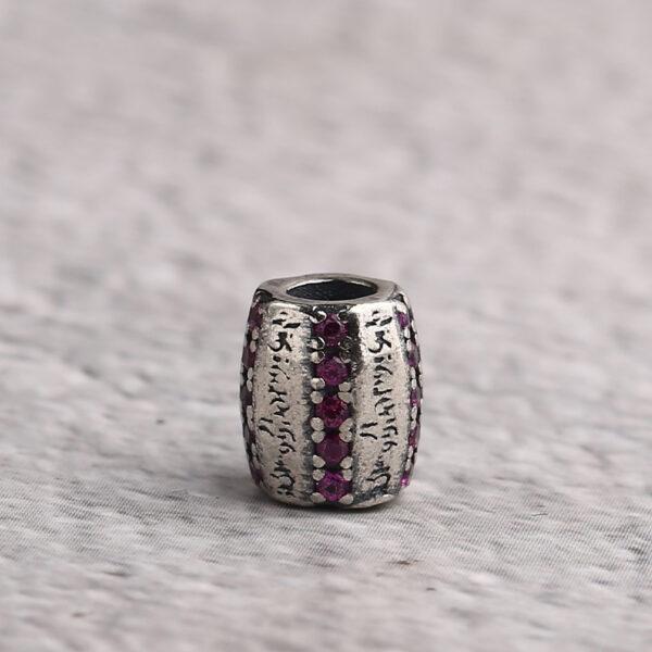 oval bead, retro bead, spacer bead, s925 sterling silver, silver bead, oxidized silver bead - Image 8