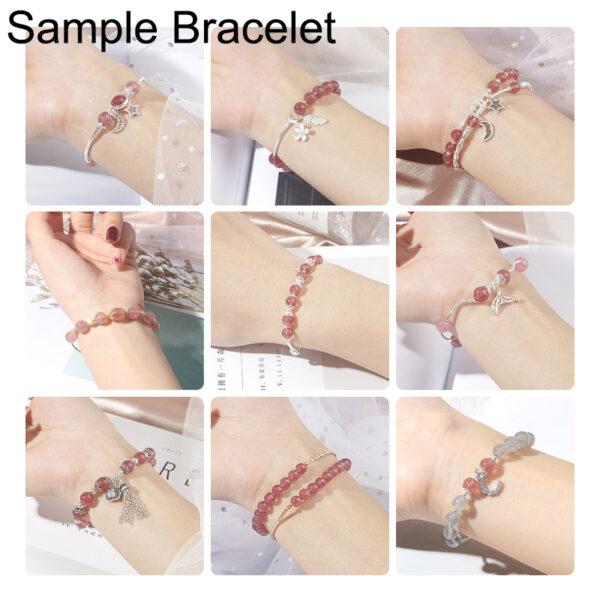 Strawberry Quartz bead, red bead, round bead, through hole bead - Image 4