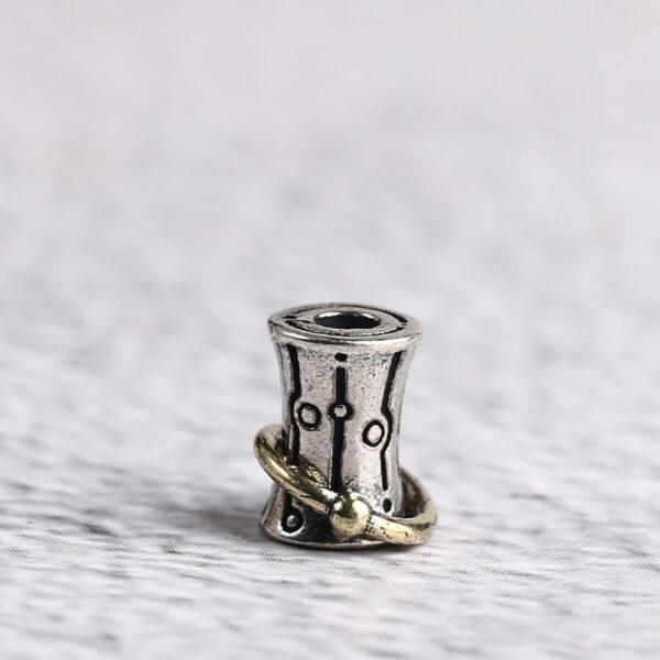 drum bead, ring bead, spacer bead, s925 sterling silver, silver bead, oxidized silver bead - Image 11