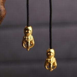 clown head bead button, hollow bead, golden buckle bead, s925 sterling silver, silver bead, golden bead, gild bead