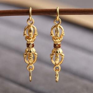 hollow flower connector, hollow bead, golden clasp bead, s925 sterling silver, silver bead, golden bead, gild bead