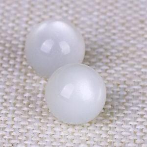 white moon stone bead, round bead, natural bead, genuine bead