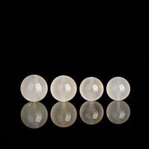 milky white agate bead, mixed red bead, round bead, natural bead, genuine bead