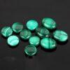 malachite bead, green bead, stripe bead, oblate bead, pebble shape bead, natural bead, genuine bead
