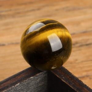 yellow tiger eye bead, round bead, natural bead, genuine bead