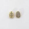 ruyi flower bead, bezel bead, nephrite bead, purple gray bead, sterling silver bead, gild bead, golden bead, 2pcs / 5 pcs