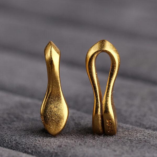 simple clip bead, spacer bead, s925 sterling silver, sterling silver bead, golden bead, gild bead