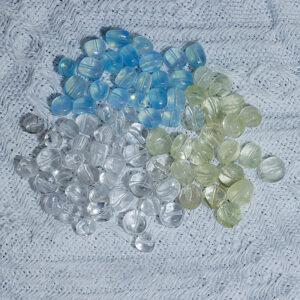 quartz bead, citrine bead, aquamarine bead, pebble shape bead, through hole bead, natural bead, genuine bead