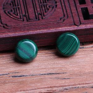 malachite bead, green bead, oblate bead, oval bead, spacer bead, through hole bead, natural bead, genuine bead