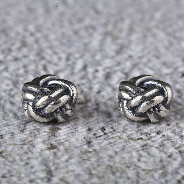 yarn ball bead, spacer bead, s925 sterling silver, silver bead, oxidized silver bead