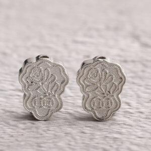 flower bead, lotus flower bead, spacer bead, s925 sterling silver, silver bead, oxidized silver bead
