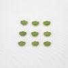 yuanbao flower bead, bezel bead, nephrite bead, green bead, sterling silver bead, gild bead, golden bead, 2pcs / 5 pcs