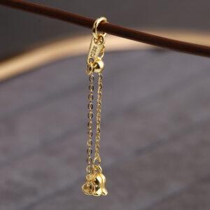 flower chain, Extender Chain, Bracelet Extender, Necklace Extender, s925 sterling silver, silver Extender, golden Chain, gild Extender