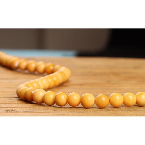 yellow quartz bead, orange bead, round bead, through hole bead, natural bead, genuine bead - Image 10