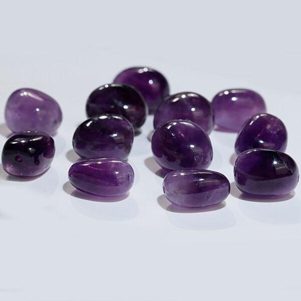 amethyst rutilated quartz bead, pebble shape bead, natural bead, genuine bead - Image 10