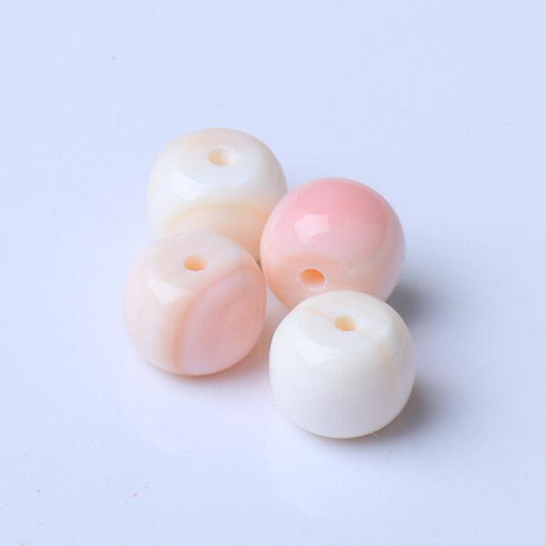 queen conch shell bead, pink bead, drum bead, natural bead, genuine bead - Image 2